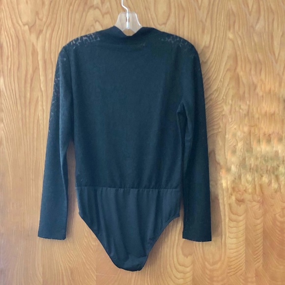 NWT All Saints Bela leopard lace long sleeve bodysuit, size 8 - Picture 6 of 11